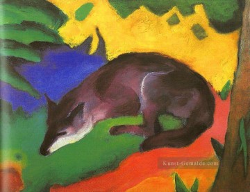  expressionismus - Blau Schwarz Fox Expressionismus